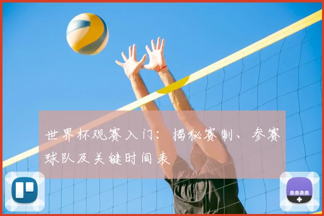 世界杯观赛入门：揭秘赛制、参赛球队及关键时间表
